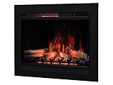 ClassicFlame 33' 3D SpectraFire Plus Infrared Electric Insert & Trim Kit - Black, 33II042FGL & BBKIT-33