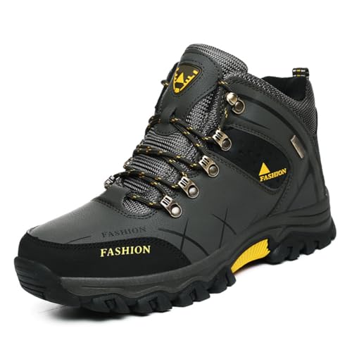Men's Casual Hiking Boots Outdoor Waterproof Non-Slip Work Boots Autumn Winter Trekking Snow Boots