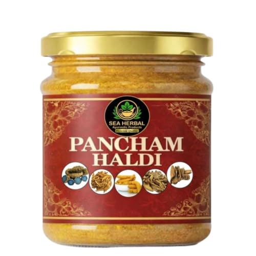 Pancham Haldi – 100% Natural & Authentic Ayurvedic Blend of 5 Turmeric Herbs (Selam, Amba, Daru, Kali, Maida) | Boosts Immunity, Anti-Inflammatory, Detoxifies | No Preservatives | 100g (Pack of 3)