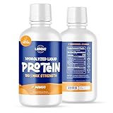 Proteinex Medical Grade Liquid Hydrolyzed Protein Max Strength - Supports Wound Healing and Doctor Recommended- No Carbs, Zero Sugars & Ready to Drink Liquid Protein Drink (Organic Mango, 30 Fl Oz)
