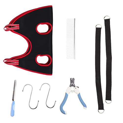 GALPADA 1 Set Pet Grooming Hammock Durable Dog Cat Sling for Nail Trimming Bathing and Grooming Supports Pets Easy to Use Essential Supplies