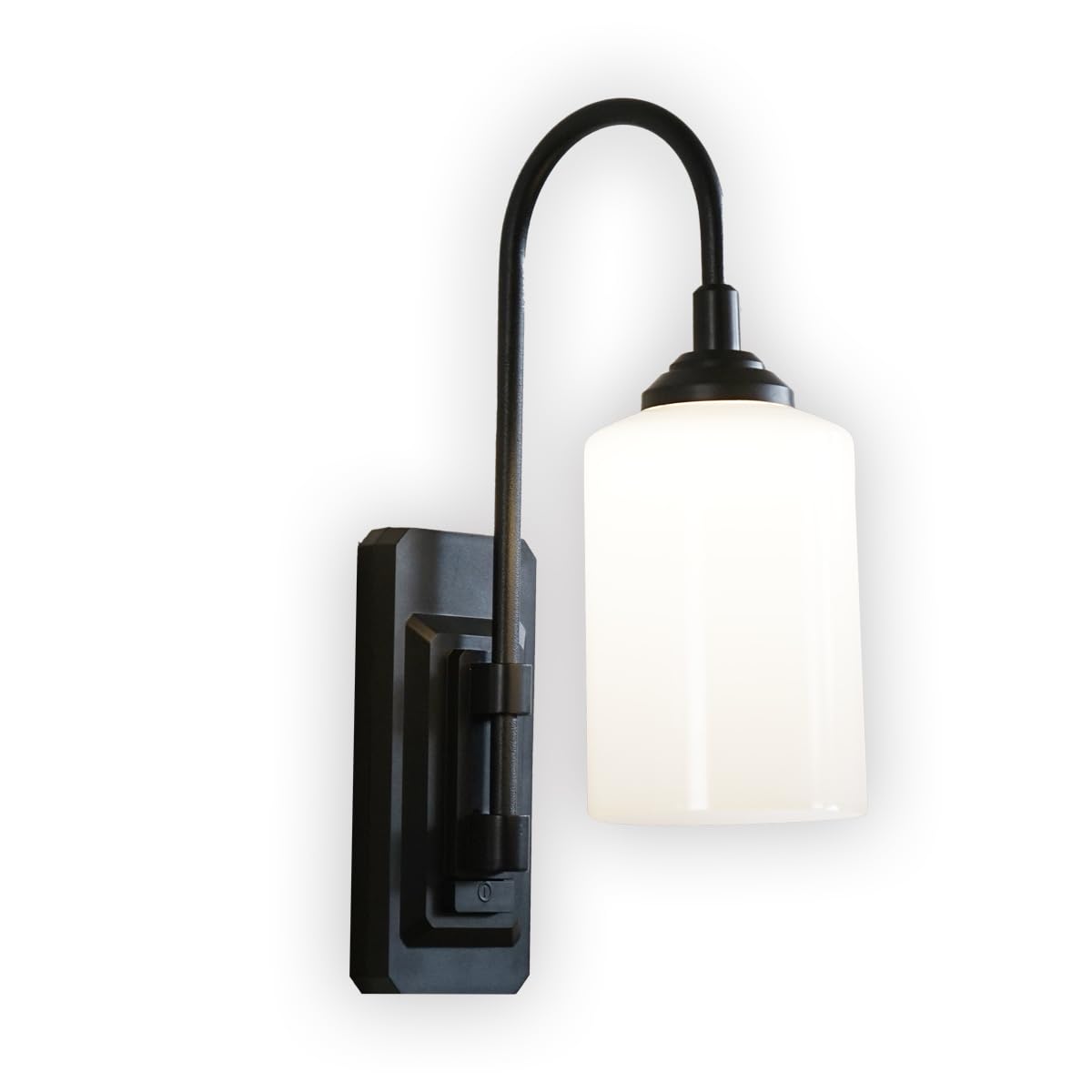 JML Smart Sconce Battery Operated Wall Light with Remote Control – Wireless LED Sconce with 9 Dimming Modes, 180° Swivel for Uplighting or Downlighting, 100 Lumens, 30,000 Hour Bulb Life, Black