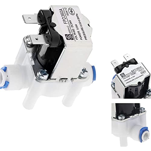 Water Solenoid Valve, Yetaha 24V DC 1/4" Hose Connection for RO Reverse