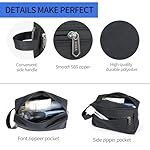 XQXA Toiletry Bag for Men, Hanging Dopp Kit Water Resistant Travel makeup Bag for women, Mens Travel Bag Shaving Bag for Toiletries Accessories (Black) - Image 3