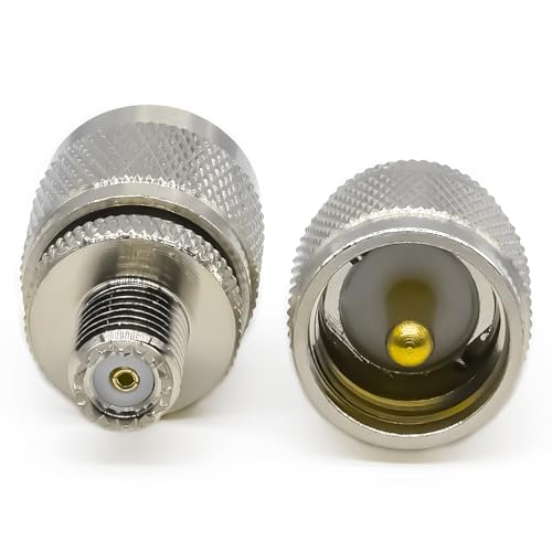 Mini Adaptador UHF PL259 Hembra a SO239 Macho, 2 Piezas miniatura 6