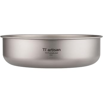 DAZZLEEX TA3709 Titanium Bowl Titanium Plate Camping Hiking 0.5mm 550ml