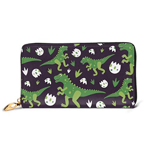 Preisvergleich Produktbild JHGFG Mode Handtasche Reißverschluss Brieftasche Dinosaurier Paatern Coloful Telefon Clutch Geldbörse Abendkupplung Blocking Leder Brieftasche Multi Card Organizer