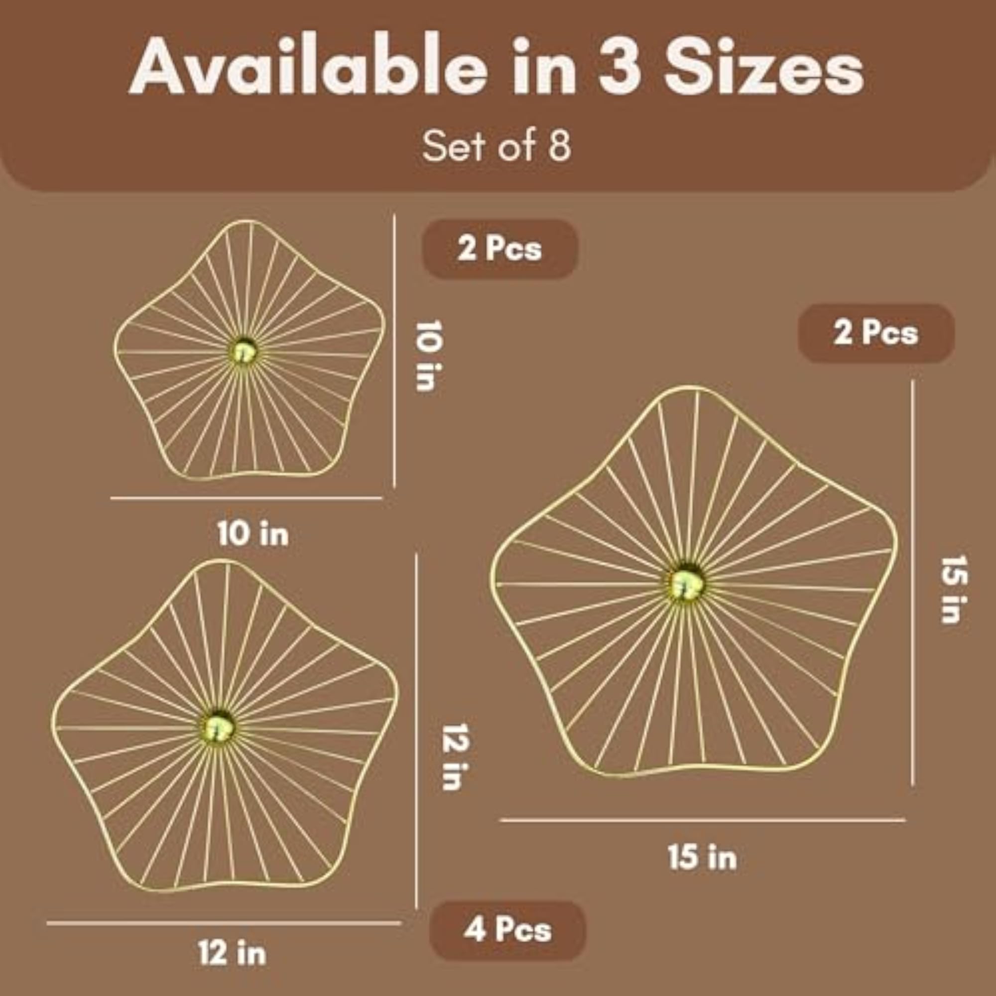 Metal Blossom Electroplated Flower Metal Wall Art