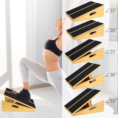 Planche en bois inclinee active pour bureau et etirements a la maison - 3