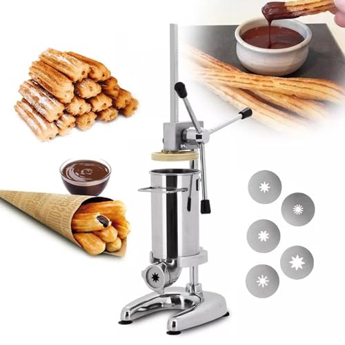 Handelsübliche vertikale robuste manuelle Donut-Maschine, Edelstahl-Cremefüller, perfekt für Dessertläden und Bäckereien
