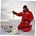 Toyvian 5sets Portable Fishing Flag Durable Angler Flags for Winter Fishing Gear Easy to Use and Carry Strong Material 2pcs*5
