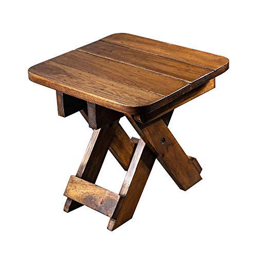 Tabouret pliant en teck idéal pour le camping et la pêche - 2