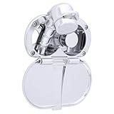 Aidack- Transom Shower (Hot/Cold Mixer), Chrome Cup & Lid, Small Chrome Sprayer, 10' White Rubber Hose, Chrome Aidack Handle - 136-1707-CW-W