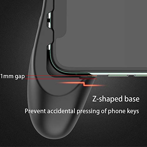 SONGVEN Semiconductor Mobile Game Controller Gamepads with Two Triggers Sensitive Aim Shoot Keys Portable Semiconductor Phone Radiator for 4-6.7 inch iOS Android Phones (H5。)