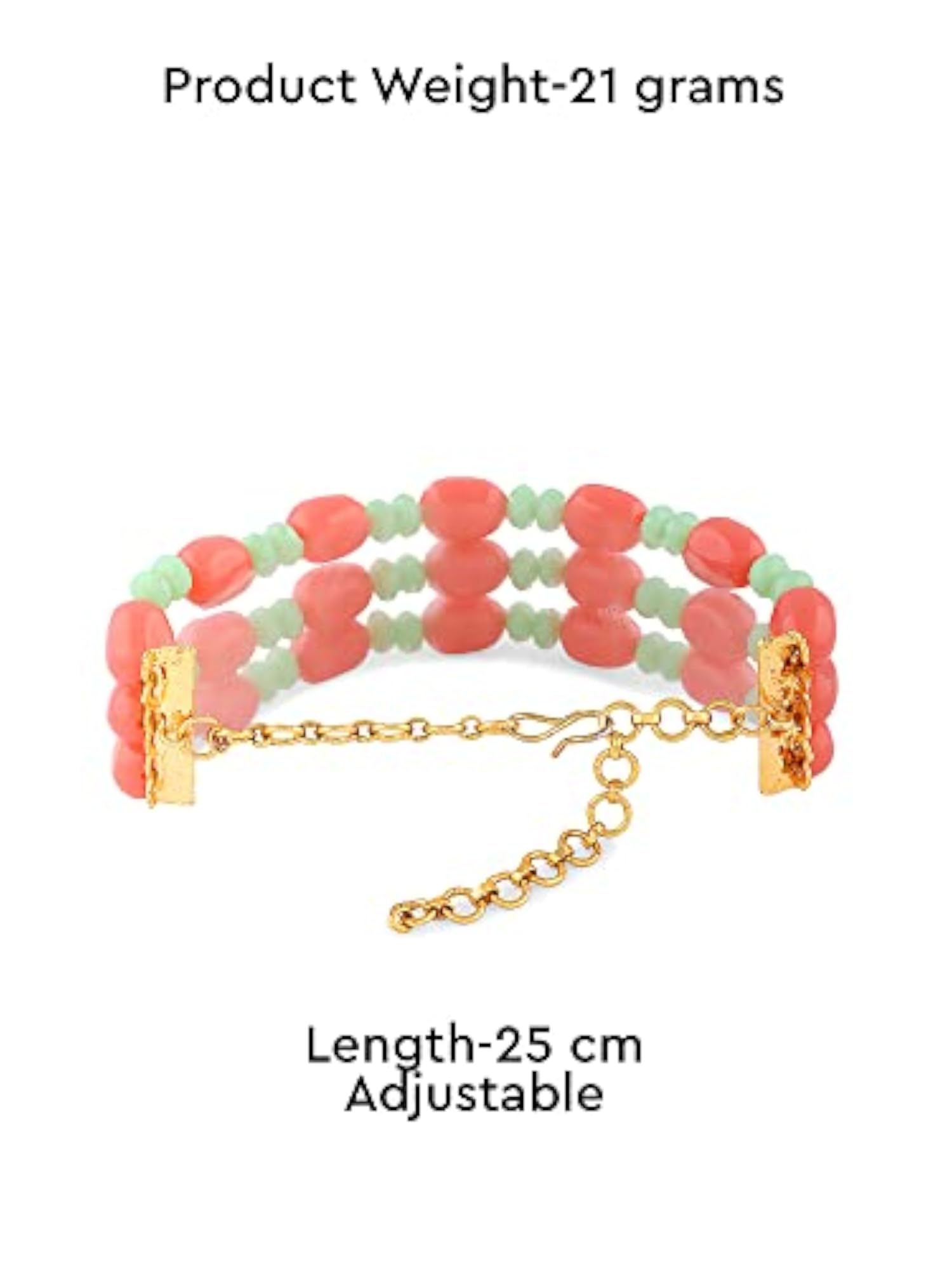 Multistrand Beaded Bracelet for Women, Colorful