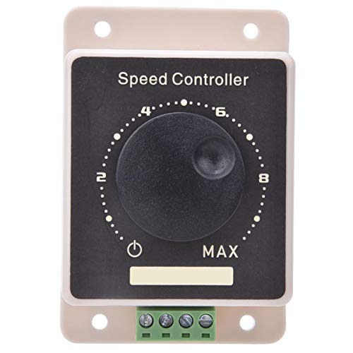 Oumefar DC Motor Speed Controller Switch, 10~60V 20A CCM96SK PWM DC Motor Speed Controller Governor Large Power Water-Proof Motor Speed Regulator Variable Rotary Switches Speed Controller