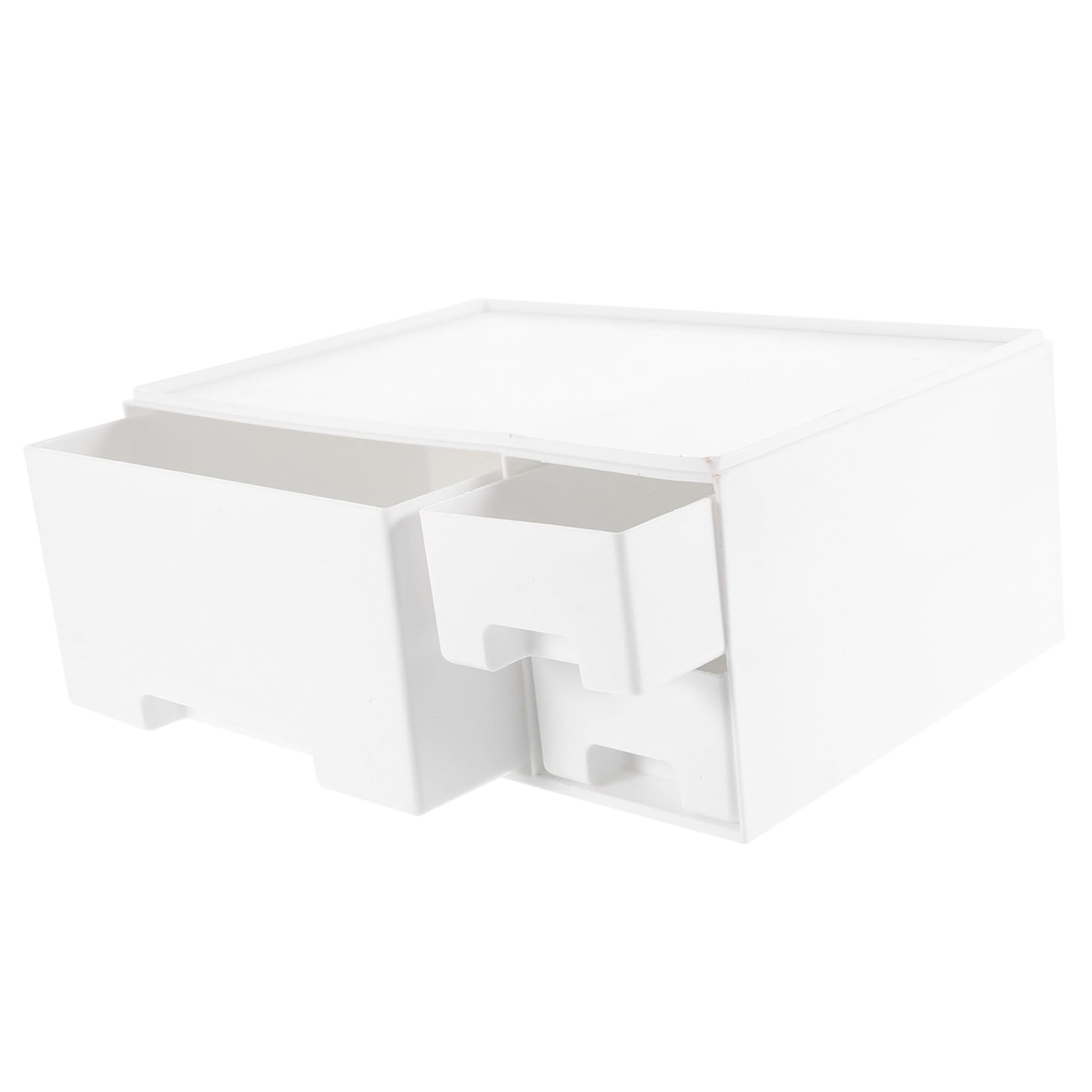 SHINEOFI Cajón Organizador de Abs Soporte Elevador white para Monitor Capacidad Resistente y Diseño Funcional para Escritorio y Estudiantes