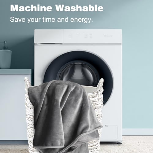 Onarway Dog Blanket Washable for Puppy: 4 Packs Dog Blankets 40”x28” - Fluffy Soft Small Throw for Cat Puppy Kitten Dogs - Fleece Pet Blankets for Bed Sofa Car and Indoor - Grey and Khaki - Image 7