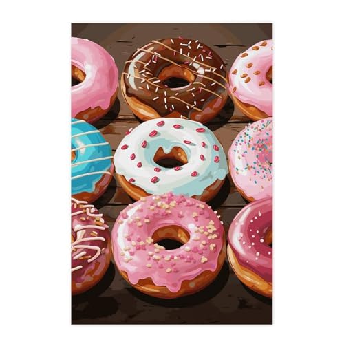 Affiches murales vintage beignets autocollants decoration chambre salon - 2