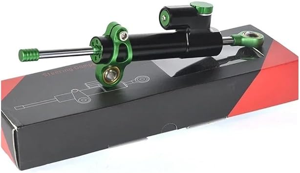 Steering Damper Motorcycle Universal Modified Direction Damper Steering Damping Buffer Anti Shake Head Balance Bar(Black)