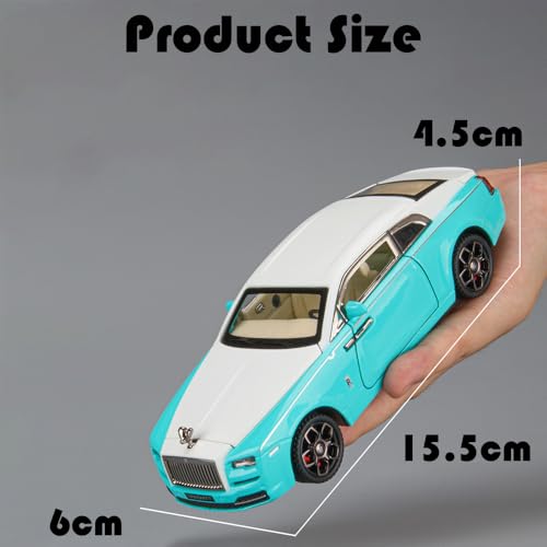 Modelo de Auto a Escala 1:32 Azul con Luz y Sonido miniatura 5