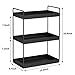 3-Tier Bathroom Countertop Organizer Vanity Tray Cosmetic & Makeup Storage Kitchen Spice Rack Standing Shelf, Black