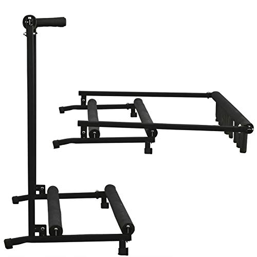 Best Choice Products Multi-Guitar Stand, 7 Instrument Folding Storage Display Rack - Black