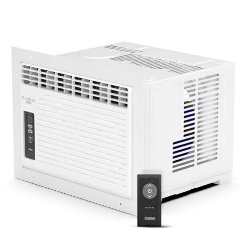 Image of Oakter Studio AC 0.5 Ton 1 Star Window | 6 Amp Plug | Low Power Consumption | 50C Cooling | Surge Protection | Anti-Dust Filter | Ideal for 75 sq.ft Rooms | CWRC Technology