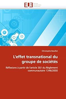 Paperback L''effet transnational du groupe de sociétés [French] Book