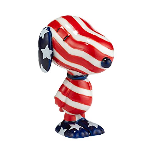 Department 56 Peanuts Patriotic Pup Figurine, 3 inch
