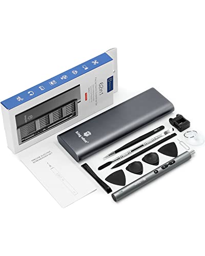 Kingsdun Mini Electric Screwdriver, 62 In 1 Cordless Precision Power Screwdriver With 48 Bits, Rechargeable Electrical Screwdriver Repair Tool Kit With Led Lights Magnetic Mat For Phones Pc Laptops #TOP7