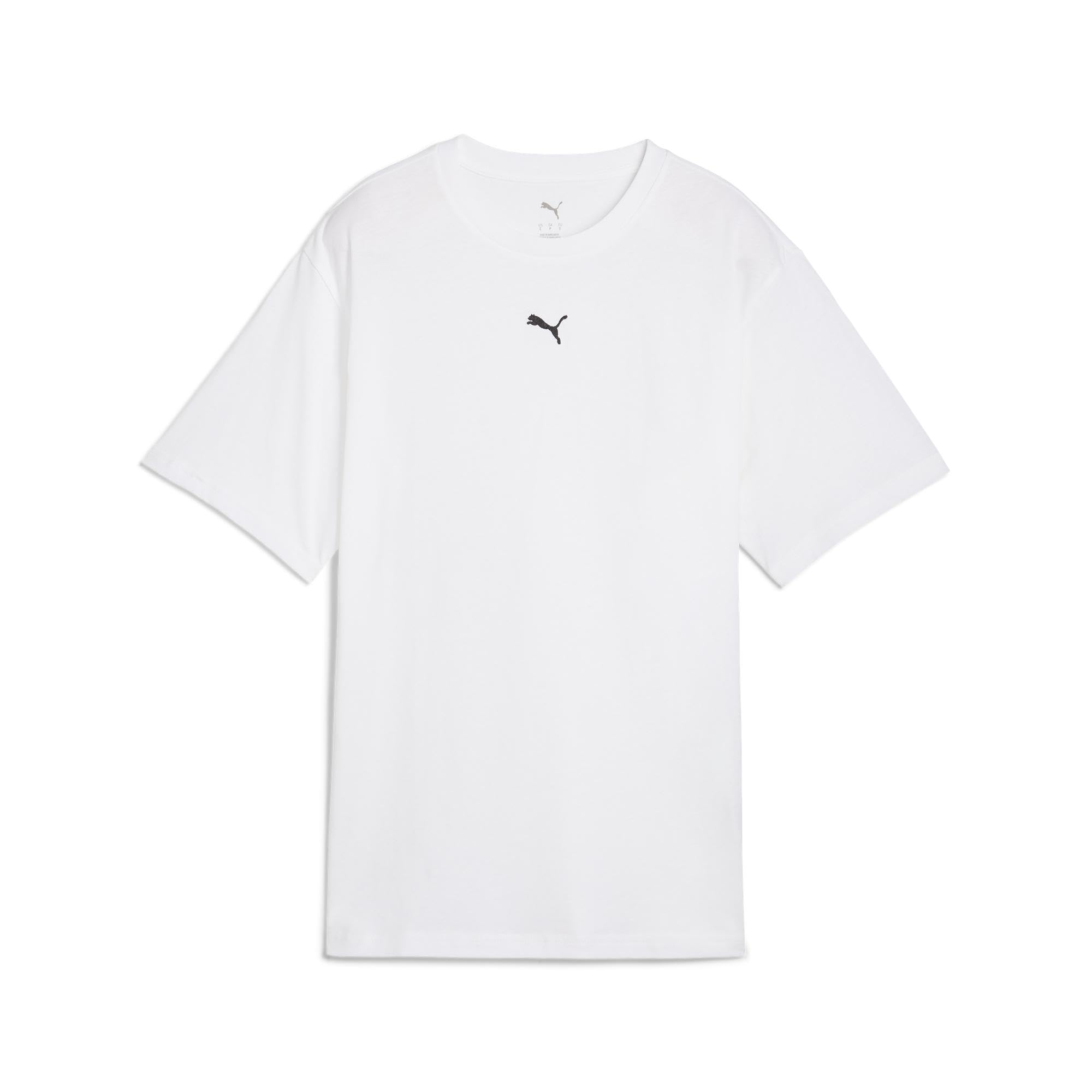 PUMA Unisex ESS Relaxed Tee T-Shirts, PUMA White, S
