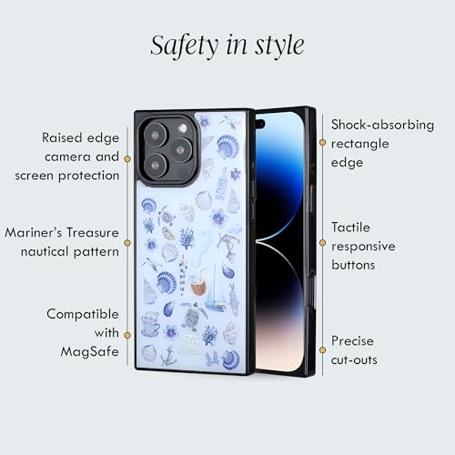 Image of COCOMII Rectangle for iPhone 15 Pro Max Case, Mariner's Treasure