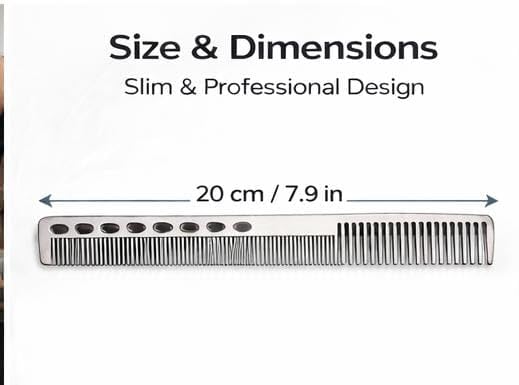 SRIYANSI SRIHANYA TRADERS Metal Hair Comb, 80g, Silver - Image 6