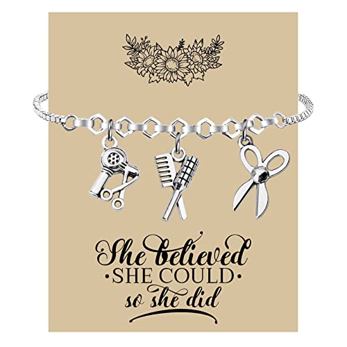 KUIYAI Pulsera de peluquería para mujer, regalo de graduación de cosmetología, 1.5, Cobre Cover