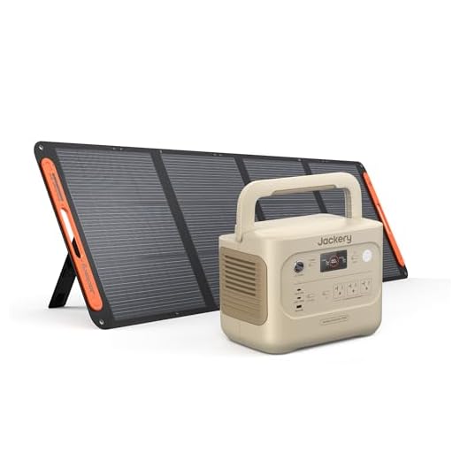Jackery Solar Generator 1000 v2 with 200W Solar Panel, 1070Wh Portable Power Station, LiFePO4 Battery, 1500W AC Output, 1 Hr Fast Charge, for Camping, Emergency, RV, Off-Grid (Dune White)