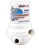 Rule 209FDP Marine 1600 Tournament Series Livewell Pump (1' NPT, Female-Dual Port),White