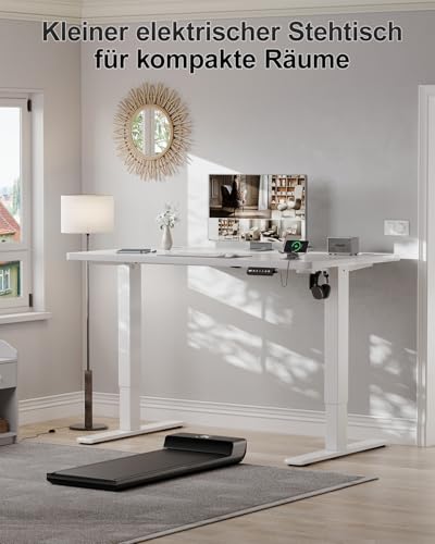 Airfish Höhenverstellbarer Schreibtisch 120x60cm, Kinder Schreibtisch Höhenverstellbar Elektrischer mit Memory-Funktion… – Ansicht 2