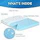 Iwacool Ultradünnes Kühlendes Memory Foam Kissen für Bauchschläfer und Rückenschläfer/Flaches Kopfkissen 2.25inch Bauchschläferkissen Stoffbezug Waschbar, Orthopädisches Kissen 40x60 zum Schlafen