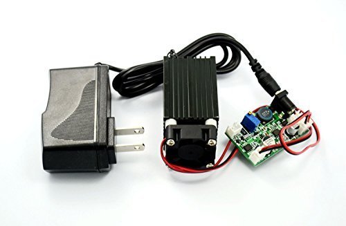 Module laser bleu 2W 450nm focalisable diode 2000mw avec TTL et adaptateur secteur 12V