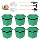 Yadiraom 6 trappole per lumache, trappole per lumache, biologiche senza sostanze chimiche, con attrezzi per scavo e guanti per proteggere le piante dalle lumache