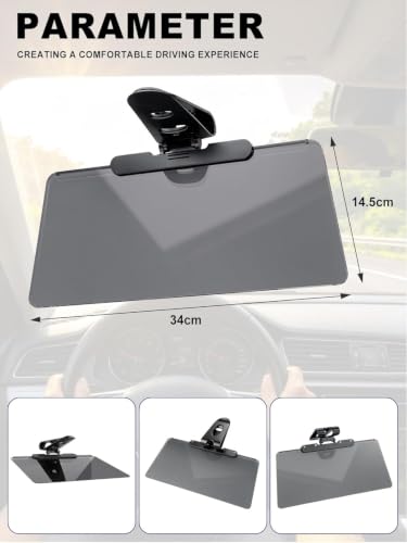 Rallonge visière de Voiture pour Dacia Duster 3 Trajet Sans Reflet - 3