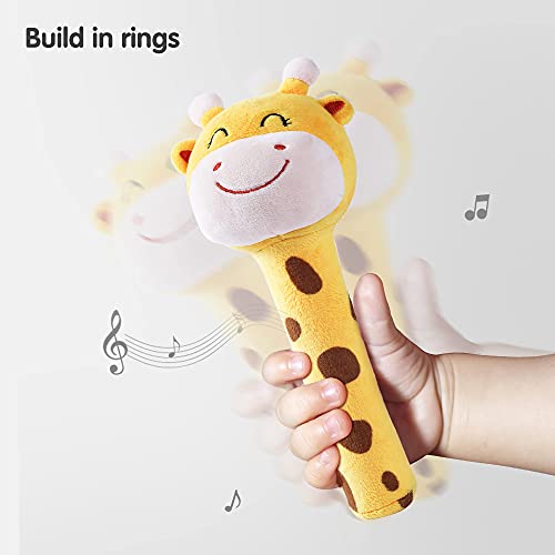 Tumama Plush Stacking Rattles Baby Toy, Stacks Of Circles Stem Montessori Toy Baby Shower Deer Woodland Stuffed Animals Gift For 3 6 9 12 18 Months 1 Year Olds Infant Toddler Boy Girl #TOP2