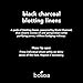 boscia Black Charcoal Blotting Linens - Vegan, Cruelty-Free, Natural Skin Care - Oil Blotting Sheets for Face - For Combination to Oily Skin Types - Travel Size - 100 Sheets
