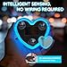 2PCS Solar Heart Lights for Car Window - Auto On/Off at Night, No Wiring Needed, Waterproof Romantic Gift for Her/Him, Car Gift Anniversary, Windshield Dashboard Decoration (Blue)