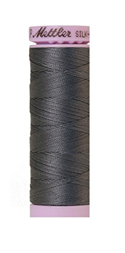 Hilo de algodón Mettler Silk-Finish 150 m gris ratón miniatura 1
