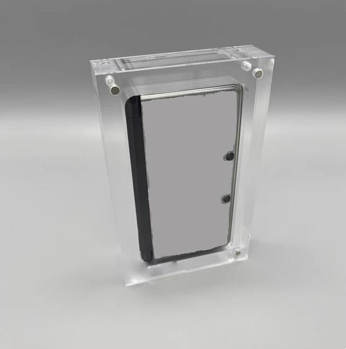 Transparent Acrylic Magnetic Cover Case Display Box Storage Box for 3DS Game Console image 2