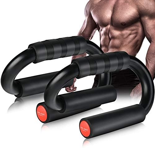 KitchLife AIR-ONE SPORTS Push Up Bars, Extra Thick Non Slip Foam Grip, Unique Sturdy Structure push up stands, Perfect Streng
