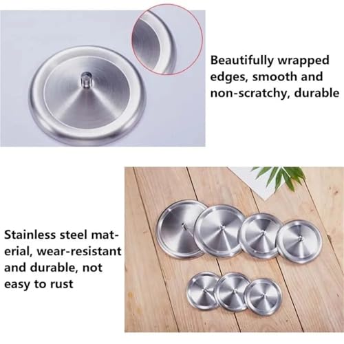 Tapas for bebidas de acero inoxidable y silicona para tazas de 9.3cm 7