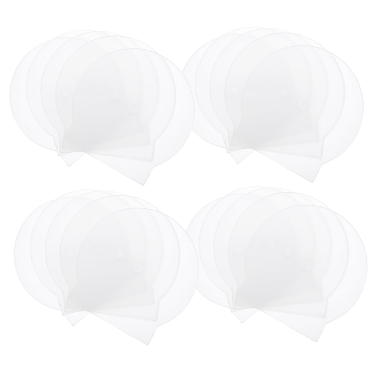 KOMBIUDA 50 pezzi Custodie CD Trasparenti in Plastica Rigida Protezione Resistente Antigraffio per Dvd e Dischi Portatile e Leggero per Archiviazione e Viaggio